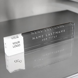 カスタムロゴプロフェッショナル デスクネームプレート