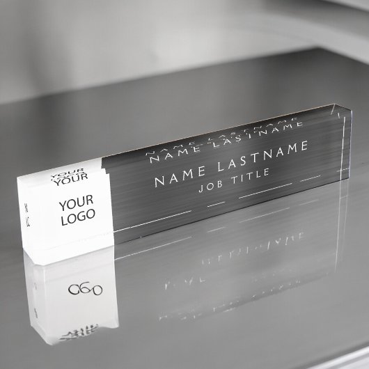 カスタムロゴプロフェッショナル デスクネームプレート