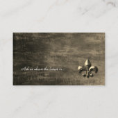 カスタムロゴプロフェッショナル(紋章の)フラ・ダ・リ金ゴールドヴィンテージ 名刺 (裏面)