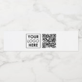 カスタムロゴプロフェッショナルQRコード ペットボトルラベル (シングルラベル)