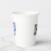 カスタムロゴプロモーションイベントQRコード 紙コップ (左)