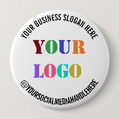 カスタムロゴプロモーションソーシャルメディア名 缶バッジ (正面)