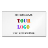 カスタムロゴプロモーションパーソナライズされた会社 マグネット名刺 (正面)