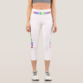 カスタムロゴプロモーションパーソナライズされた業 カプリレギンス (正面)