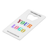 カスタムロゴプロモーションパーソナライズされた業 クレジットカード栓抜き (裏面アングル)