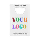 カスタムロゴプロモーションパーソナライズされた業 クレジットカード栓抜き (裏面)