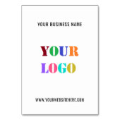 カスタムロゴプロモーションパーソナライズされた業 テーブルナンバー (裏面)