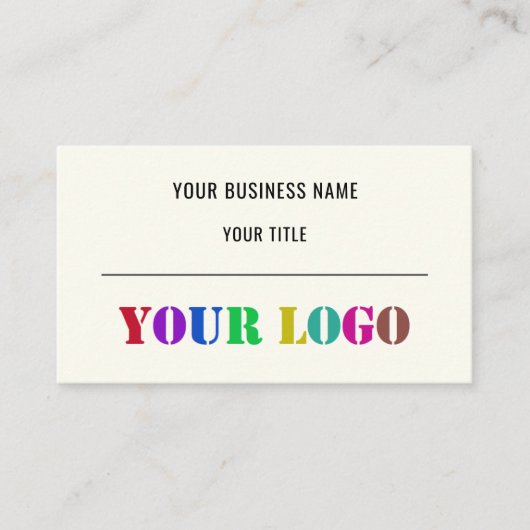 カスタムロゴプロモーションパーソナライズされた業 名刺 (正面)