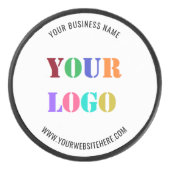 カスタムロゴプロモーションパーソナライズされた- アイスホッケーパック (正面)