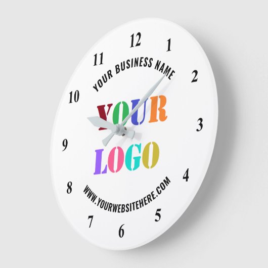 カスタムロゴプロモーションビジネスの時計 ラージ壁時計 (傾斜)