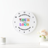 カスタムロゴプロモーションビジネスの時計 ラージ壁時計 (ホーム)