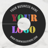 カスタムロゴプロモーションワイングラスラベルあなたの色 ワイングラスタグ (裏面)