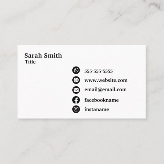 カスタムロゴペットビジネス 名刺 (正面)