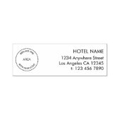 カスタムロゴホテルのリターンネームアドレス セルフインキングスタンプ (デザイン)