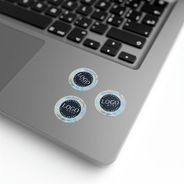 カスタムロゴホログラフィエレガントー ラウンドシール