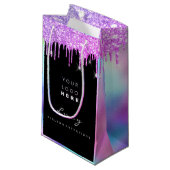 カスタムロゴマーク会社名筆証筆証書 スモールペーパーバッグ (正面アングル)