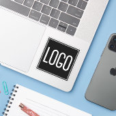 カスタムロゴマーケティング シール (ノートパソコンとiPhone)