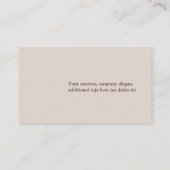 カスタムロゴミニマリストのソーシャルメディアアイコン 名刺 (裏面)