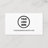 カスタムロゴミニマリストソーシャルメディアアイコンビジネス 名刺 (裏面)