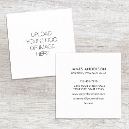 カスタムロゴミニマリスト スクエア名刺