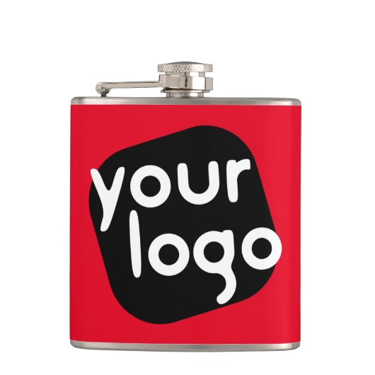 カスタムロゴミニマルを追加するモダンためのカラーブランド フラスク (正面)
