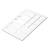 カスタムロゴミニマルシンプルリスト未定プランナー ノートパッド (アングル)