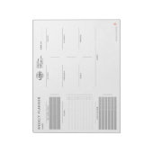 カスタムロゴミニマルシンプルリスト未定プランナー ノートパッド (回転)