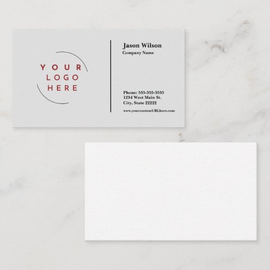 カスタムロゴミニマル名刺 名刺 (正面/裏面)