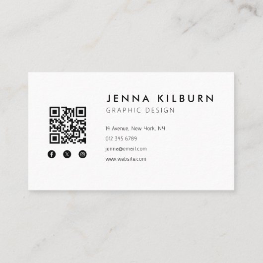 カスタムロゴミニマル 名刺 (裏面)