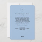 カスタムロゴメリークリスマス医療聴診器 シーズンカード (裏面)