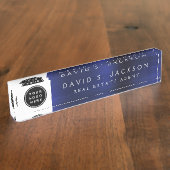 カスタムロゴモダンシンプルトレンディー デスクネームプレート (側面)