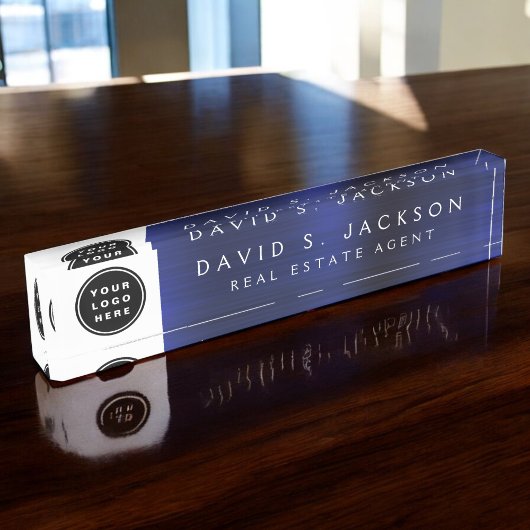 カスタムロゴモダンシンプルトレンディー デスクネームプレート
