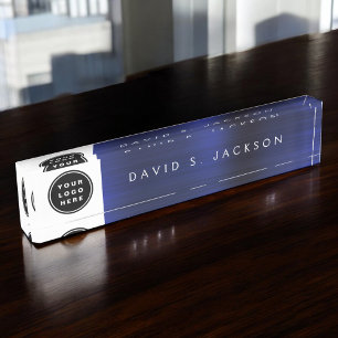 カスタムロゴモダンシンプルトレンディー デスクネームプレート