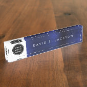 カスタムロゴモダンシンプルトレンディー デスクネームプレート (側面)