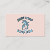 カスタムロゴモダンピンク 名刺 (裏面)