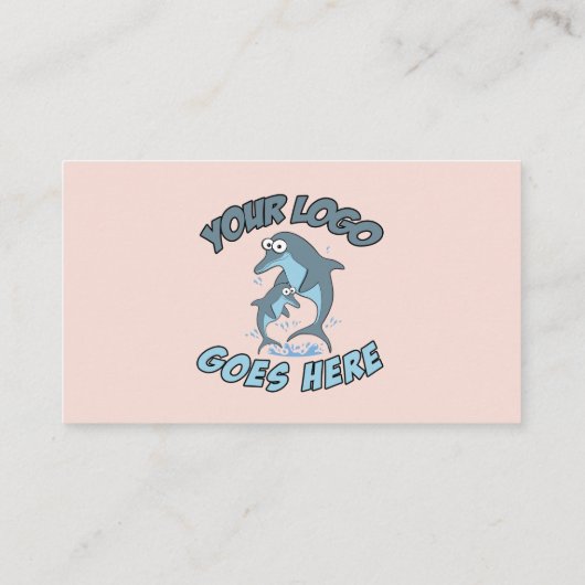 カスタムロゴモダンピンク 名刺 (裏面)