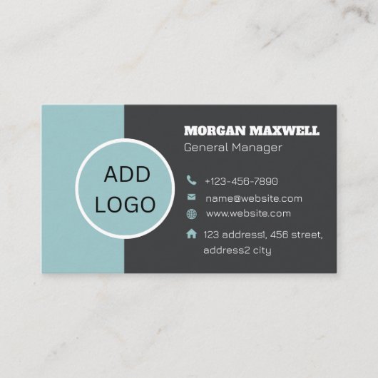 カスタムロゴモダンミニマリスト 名刺 (正面)