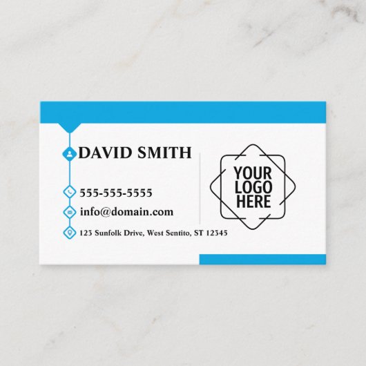 カスタムロゴモダンミニマリスト 名刺 (正面)