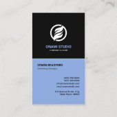 カスタムロゴモダンミニマリパーソナライズされたスト企業 名刺 (裏面)