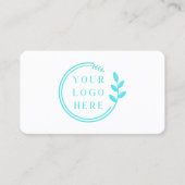 カスタムロゴモダンミニマルなソーシャルメディアのアイコン 名刺 (正面)