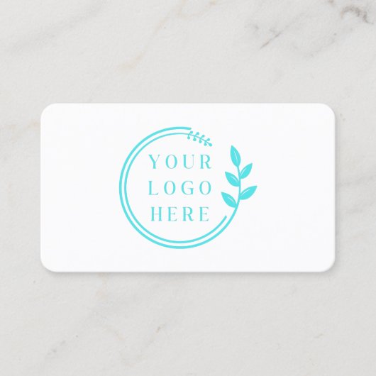 カスタムロゴモダンミニマルなソーシャルメディアのアイコン 名刺 (正面)