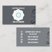 カスタムロゴモダンミニマルなソーシャルメディア 名刺 (正面/裏面)