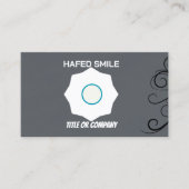 カスタムロゴモダンミニマルなソーシャルメディア 名刺 (正面)