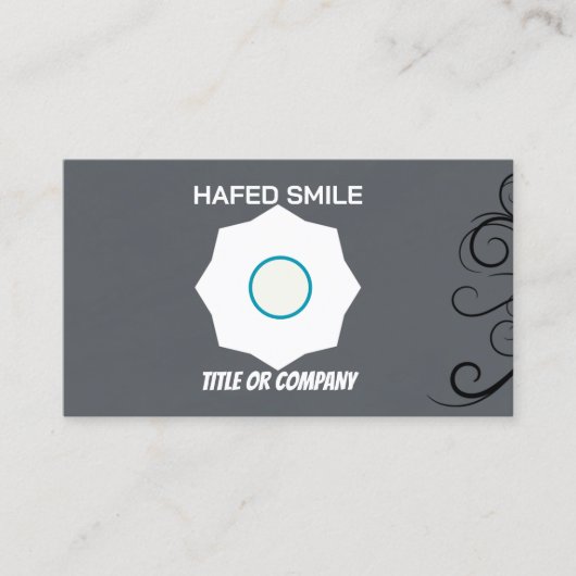 カスタムロゴモダンミニマルなソーシャルメディア 名刺 (正面)