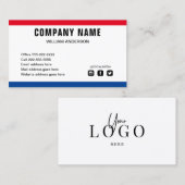 カスタムロゴモダンミニマルなソーシャルメディアb 名刺 (正面/裏面)