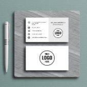 カスタムロゴモダンミニマルなソーシャルメディアb 名刺