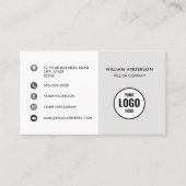 カスタムロゴモダンミニマルなソーシャルメディアb 名刺 (正面)