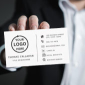 カスタムロゴモダンミニマルなソーシャル名刺 名刺