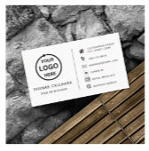 カスタムロゴモダンミニマルなソーシャル名刺 名刺