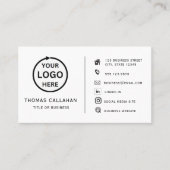 カスタムロゴモダンミニマルなソーシャル名刺 名刺 (正面)